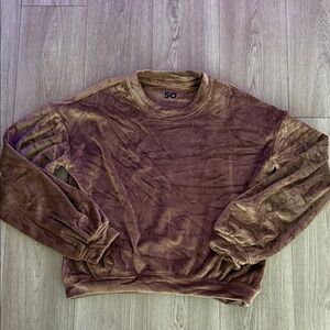 SO Kids' Plush Brown Sweatshirt